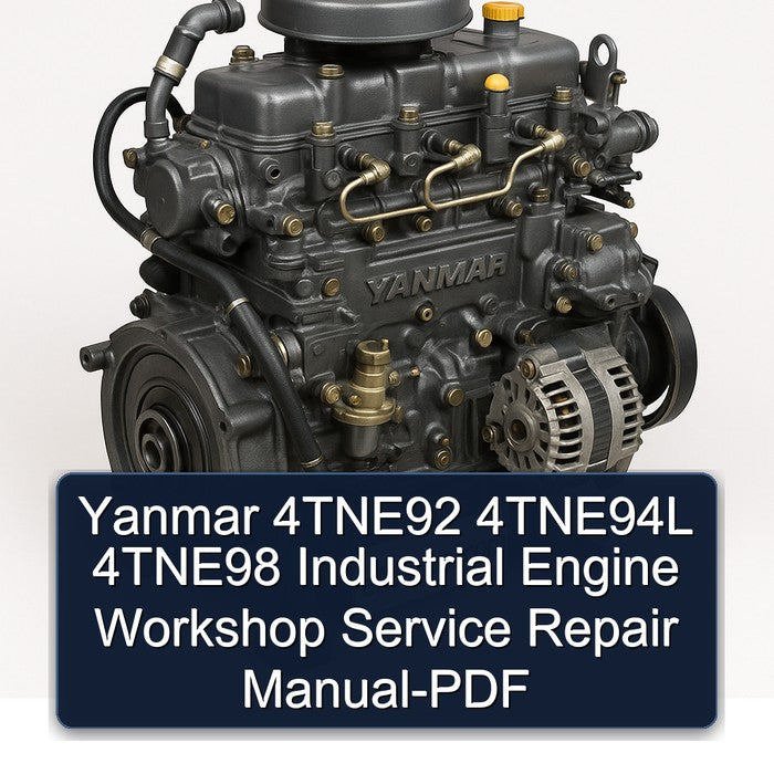 Yanmar 4TNE92 4TNE94L 4TNE98 Industrial Engine Workshop Service Repair Manual-PDF