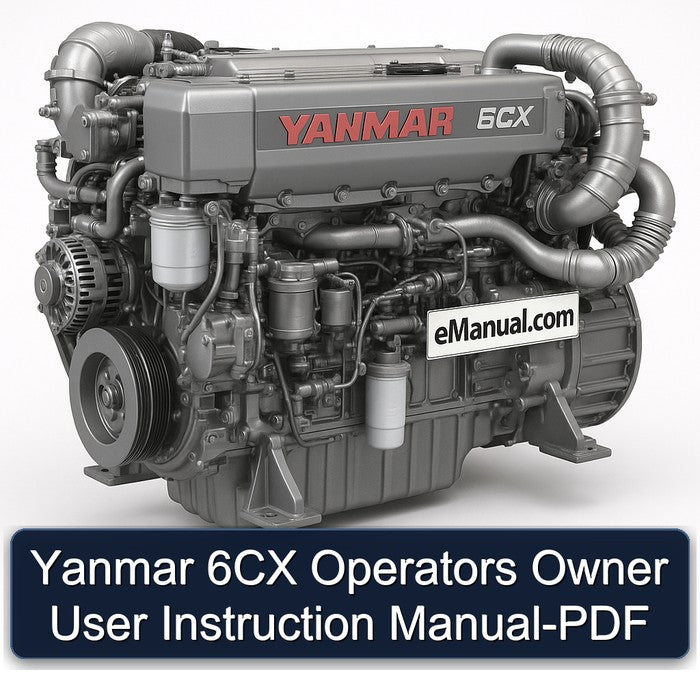 Yanmar 6CX Operators Owner User Instruction Manual-PDF
