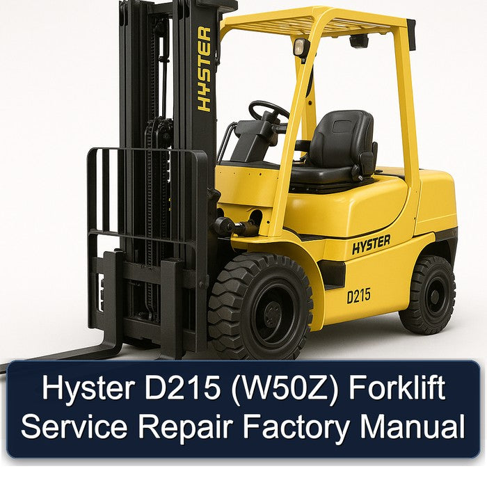 Hyster D215 (W50Z) Forklift Service Repair Factory Manual