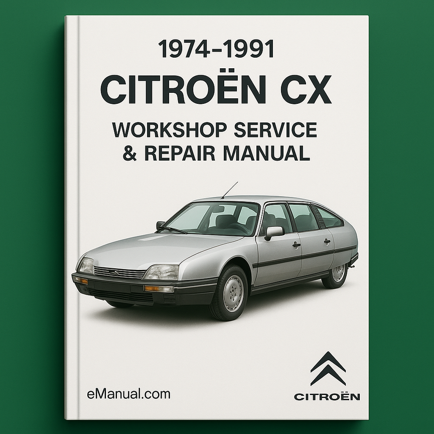 1974-1991 Manual de Reparación Servicio Taller Citroën CX (EN-FR-DE)