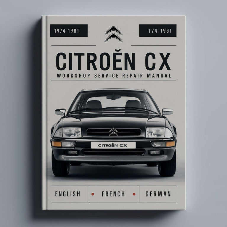 1974-1991 Manual de Reparación Servicio Taller Citroën CX (EN-FR-DE)