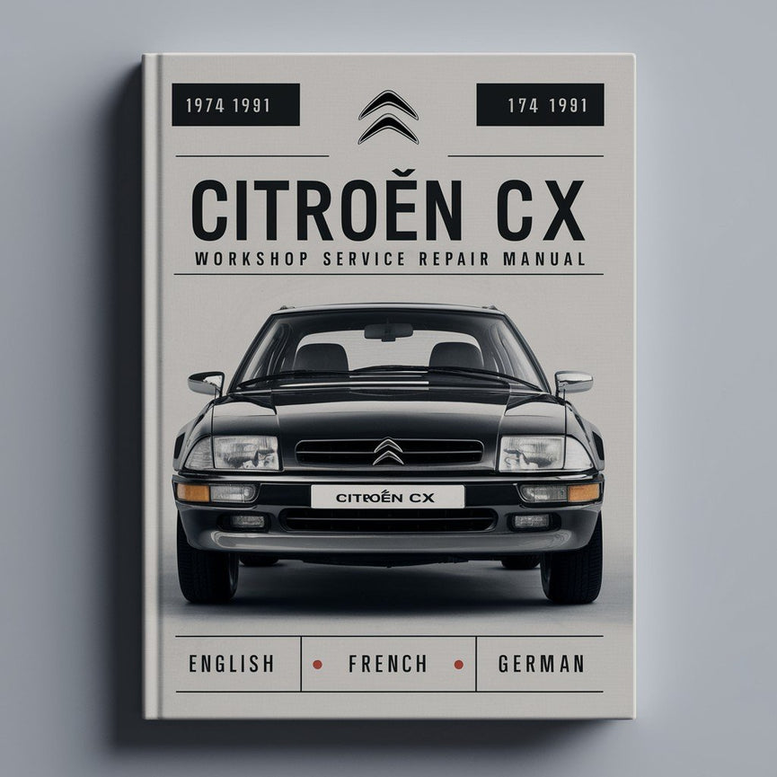 1974-1991 Citroën CX Werkstatt-Service-Reparaturhandbuch (EN-FR-DE)