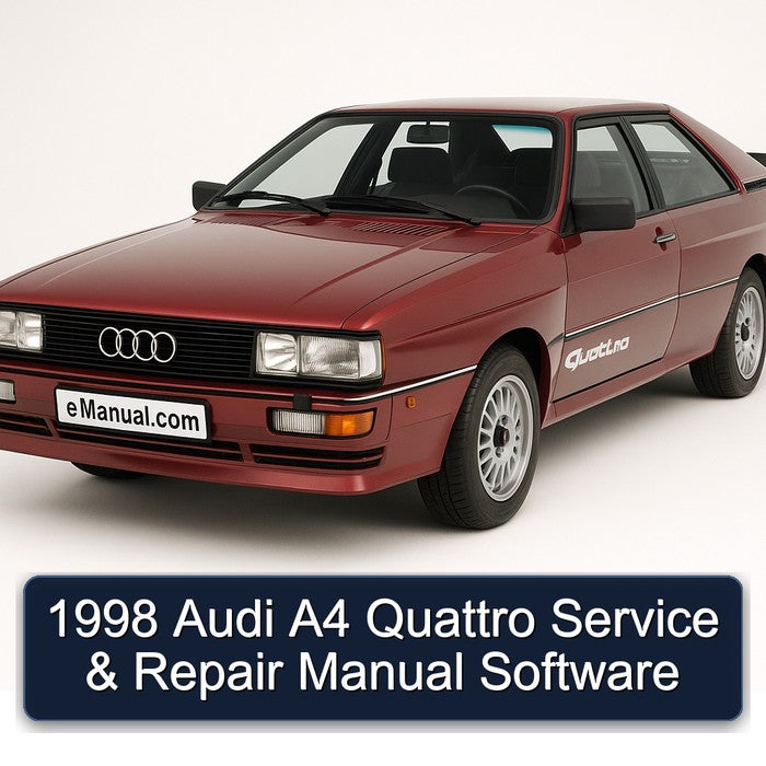 1998 Audi A4 Quattro Service & Repair Manual Software