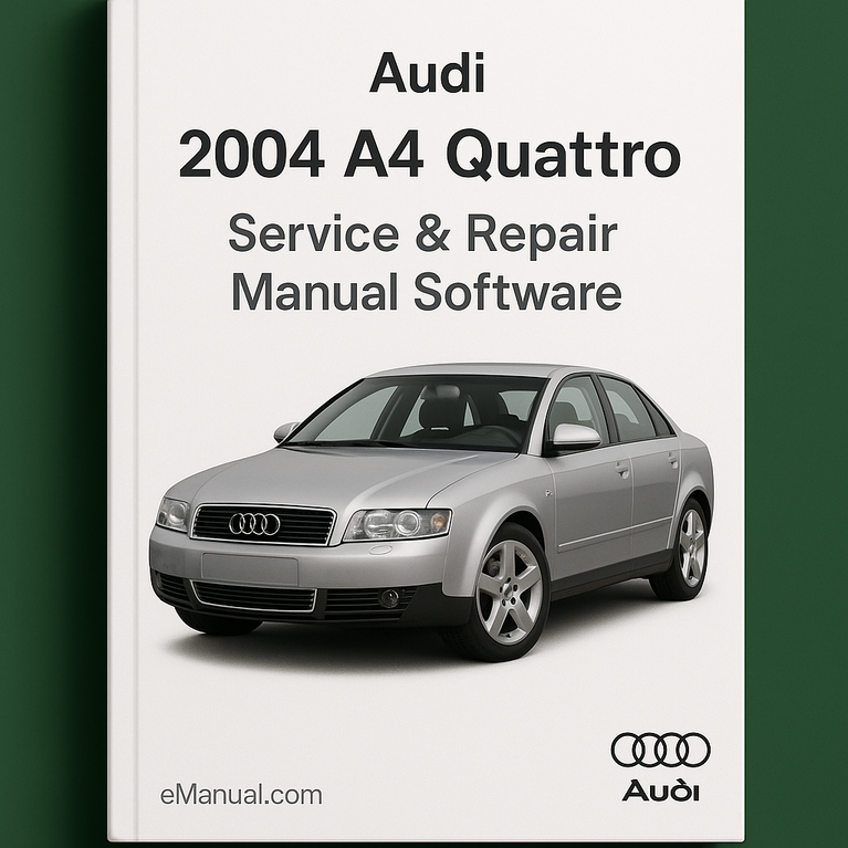 2004 Audi A4 Quattro Service & Repair Manual Software