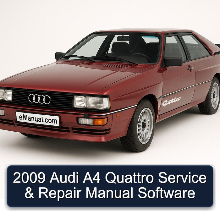 2009 Audi A4 Quattro Service & Repair Manual Software