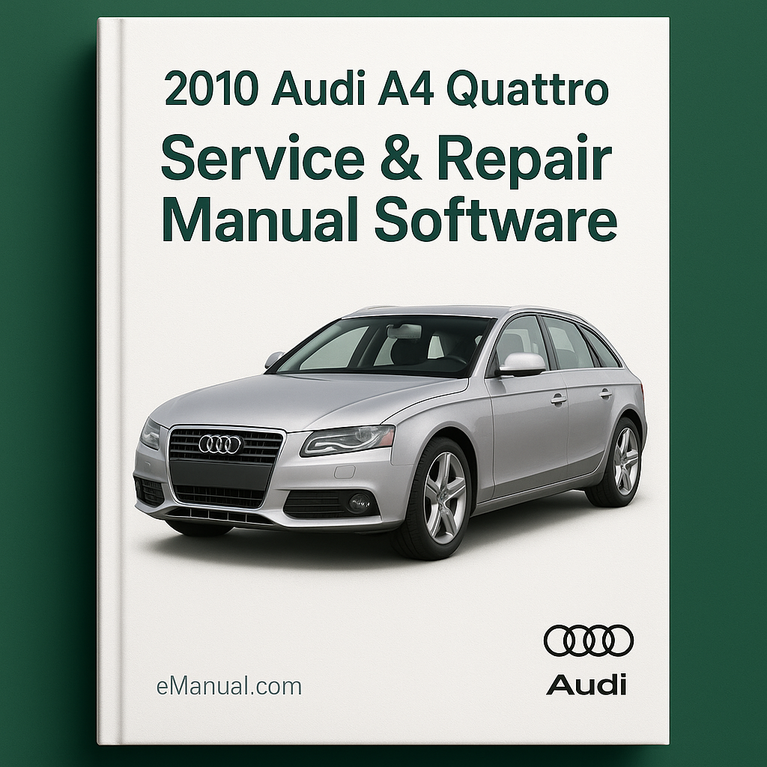 2010 Audi A4 Quattro Service & Repair Manual Software