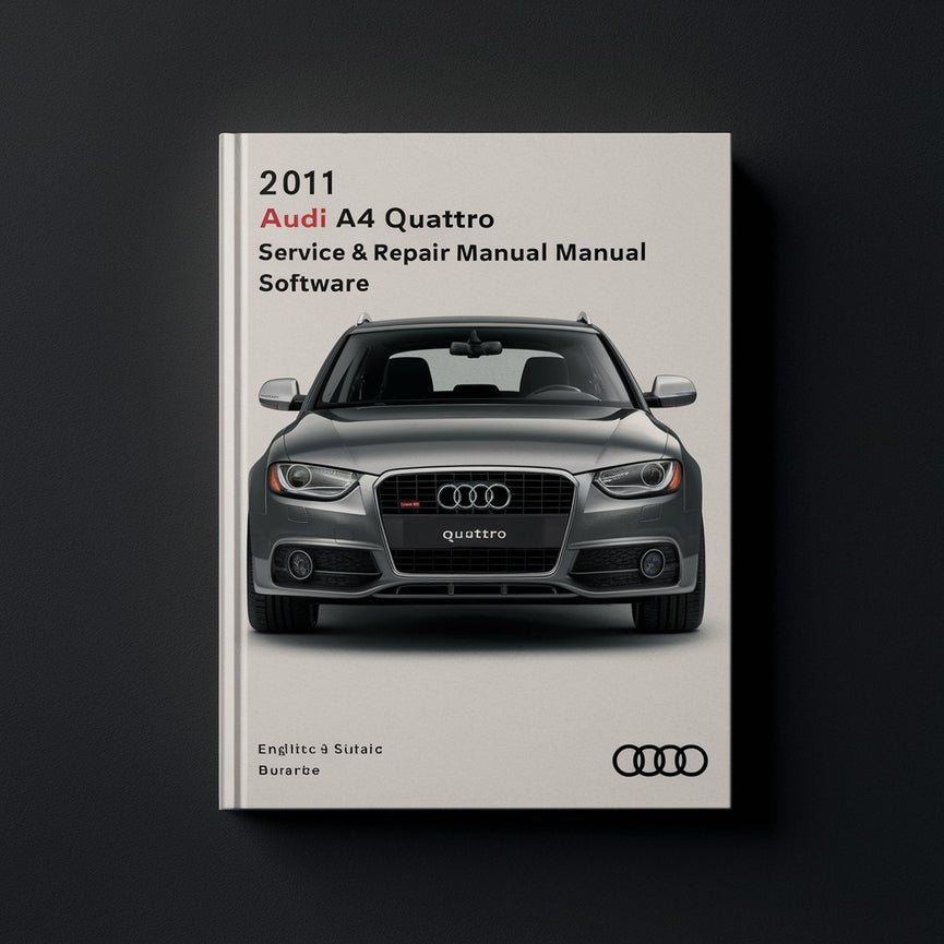 2011 Audi A4 Quattro Service- und Reparaturhandbuch-Software