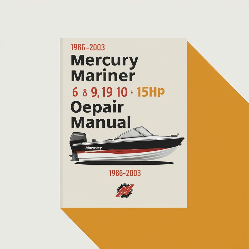 1986-2003 Mercury Mariner 6 8 9,9 10 15 PS 2-Takt Außenborder Reparaturhandbuch