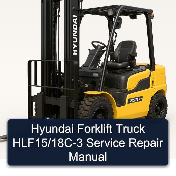 Hyundai Forklift HLF15/18C-3 Service Repair Manual