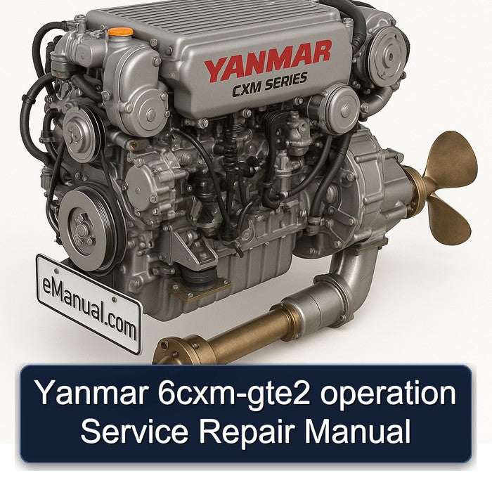 Yanmar 6cxm-gte2 operation Service Repair Manual