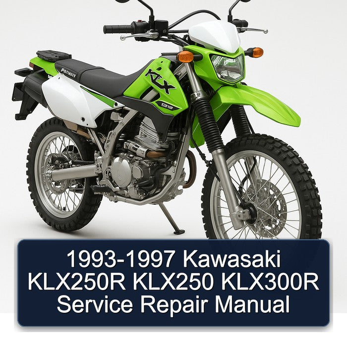 1993-1997 Kawasaki KLX250R KLX250 KLX300R Service Repair Manual