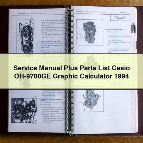 Service Manual Plus Parts List CASIO OH-9700GE Graphic Calculator 1994 PDF Download