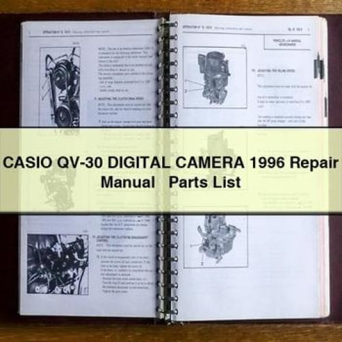 CASIO QV-30 Digital CAMERA 1996 Repair Manual + Parts List PDF Download