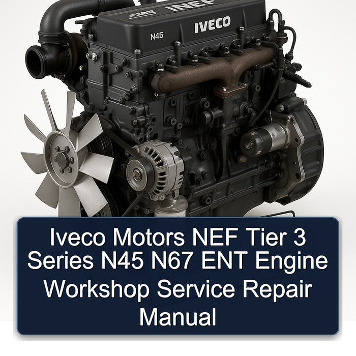 Iveco Motors NEF Tier 3 Series N45 N67 ENT Engine Workshop Service Repair Manual