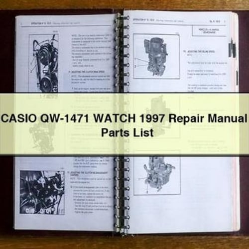 CASIO QW-1471 WATCH 1997 Repair Manual + Parts List PDF Download