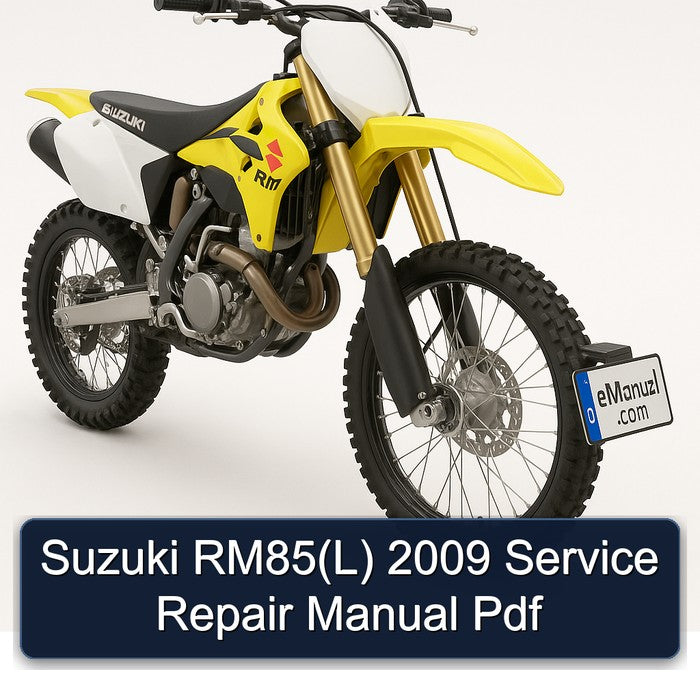 Suzuki RM85(L) 2009 Service Repair Manual Pdf