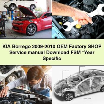 Manual de reparación y servicio de taller de fábrica OEM KIA Borrego 2009-2010 FSM Año específico