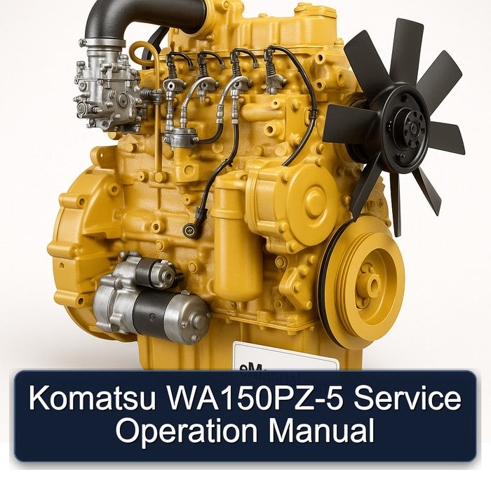 Komatsu WA150PZ-5 Service Operation Manual