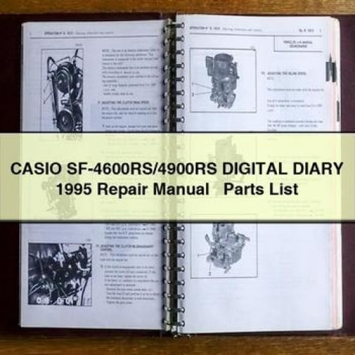 CASIO SF-4600RS/4900RS Digital DIARY 1995 Repair Manual + Parts List PDF Download