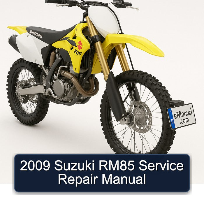 2009 Suzuki RM85 Service Repair Manual