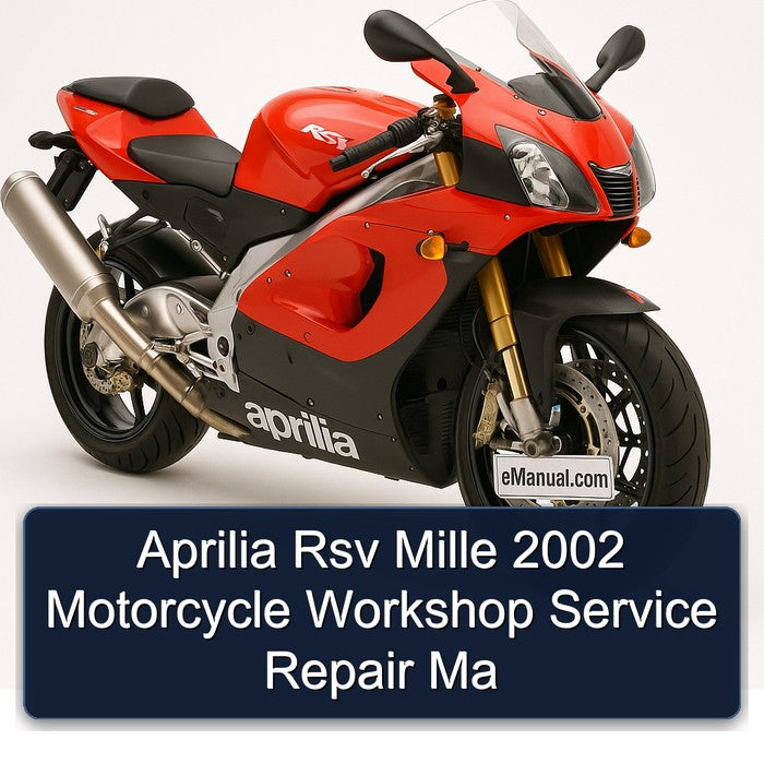 Aprilia Rsv Mille 2002 Motorcycle Workshop Service Repair Ma