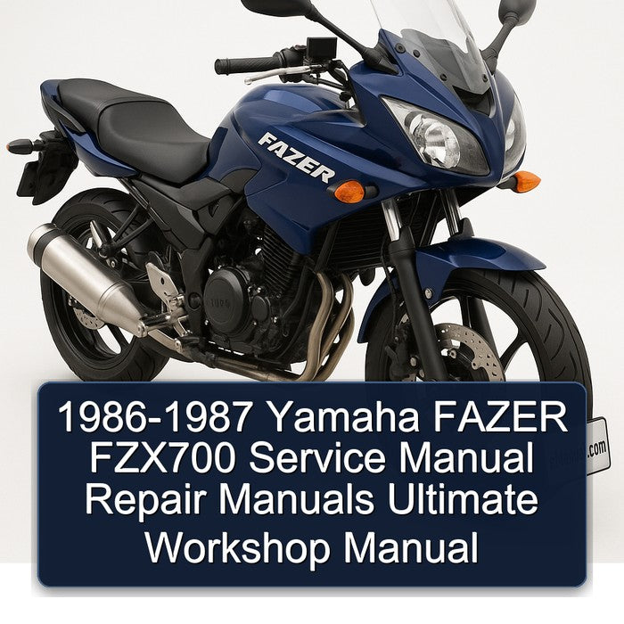 1986-1987 Yamaha FAZER FZX700 Service Manual Repair Manuals Ultimate Workshop Manual