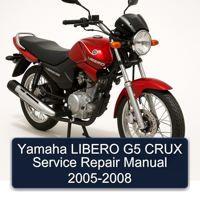 Yamaha LIBERO G5 CRUX Service Repair Manual 2005-2008