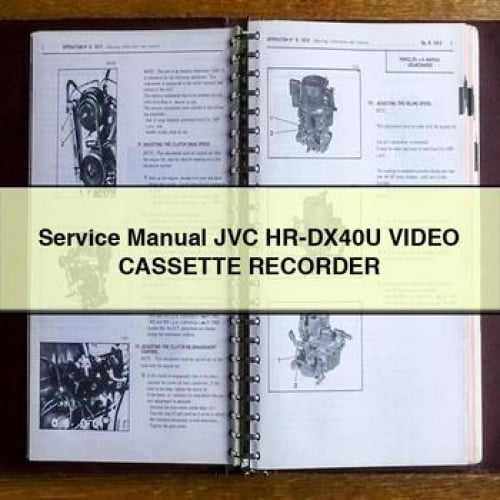 Service Manual JVC HR-DX40U Video CASSETTE RECORDER PDF Download