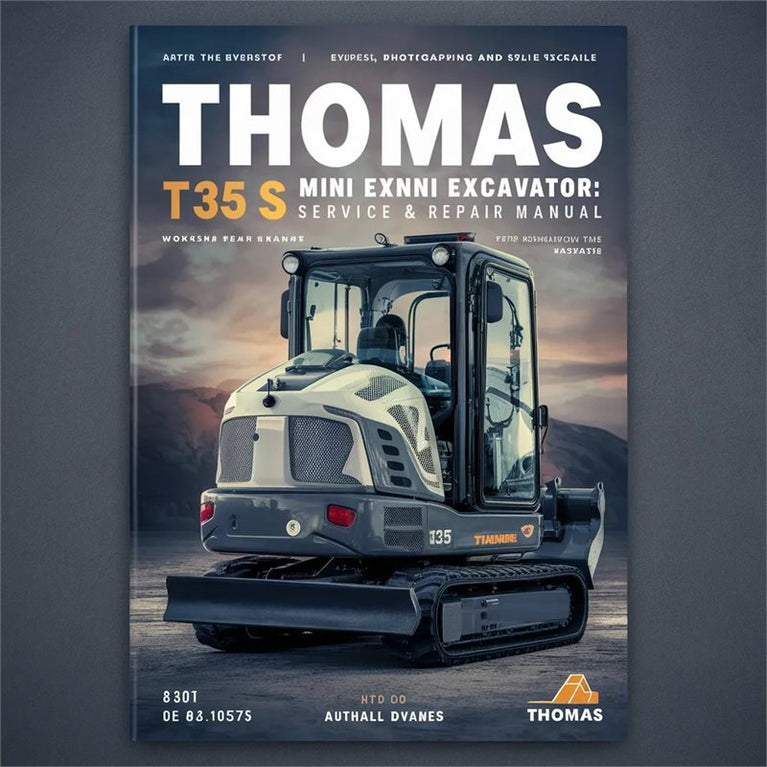 Thomas T35 S Mini Excavator Workshop Service & Repair Manual # 1 Top Rated PDF