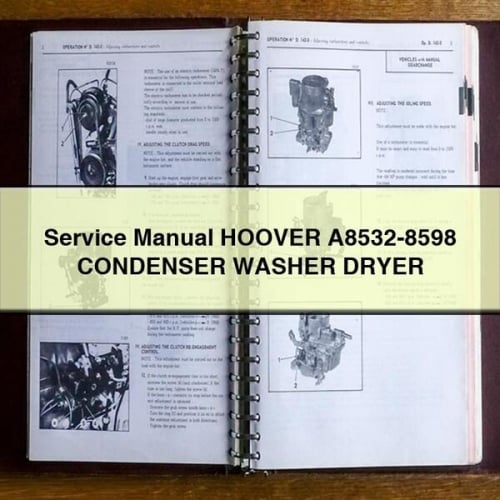 Service Manual HOOVER A8532-8598 CONDENSER WASHER DRYER PDF Download