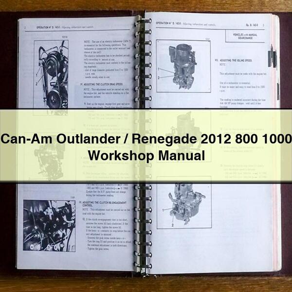 Manual de taller Can-Am Outlander/Renegade 2012 800 1000