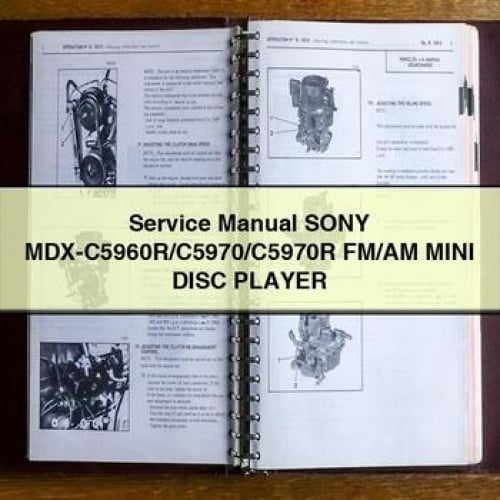 Service Manual Sony MDX-C5960R/C5970/C5970R FM/AM MINI DISC Player PDF Download