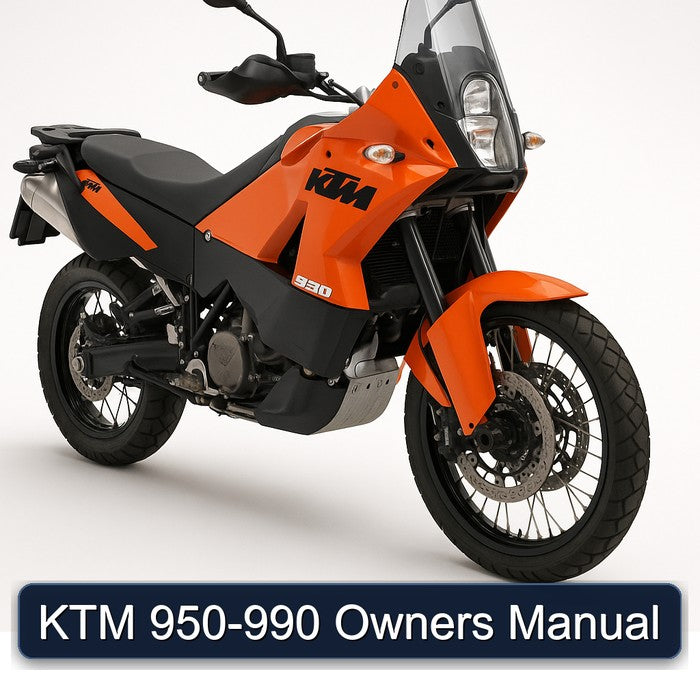 KTM 950-990 Owners Manual