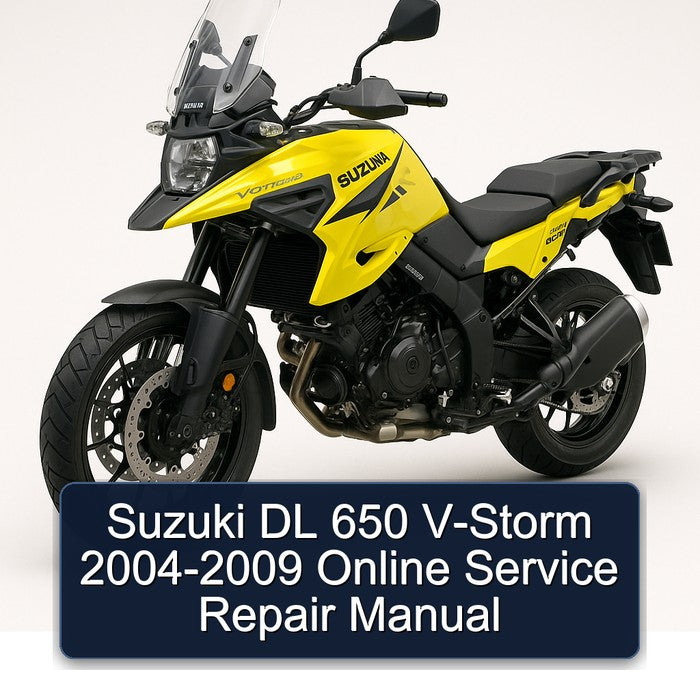 Suzuki DL 650 V-Storm 2004-2009 Online Service Repair Manual