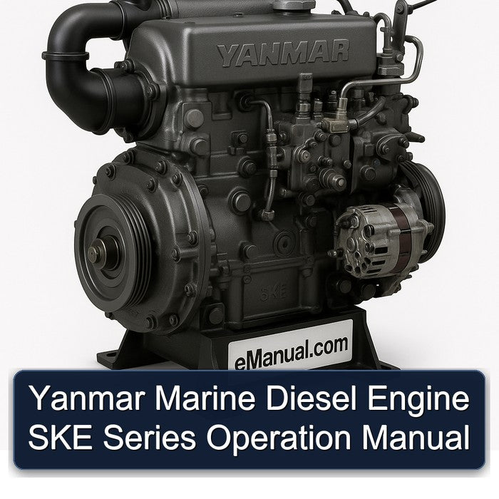 Yanmar Marine Diesel Engine SKE Series Operation Manual