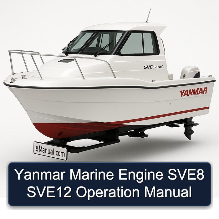 Yanmar Marine Engine SVE8 SVE12 Operation Manual