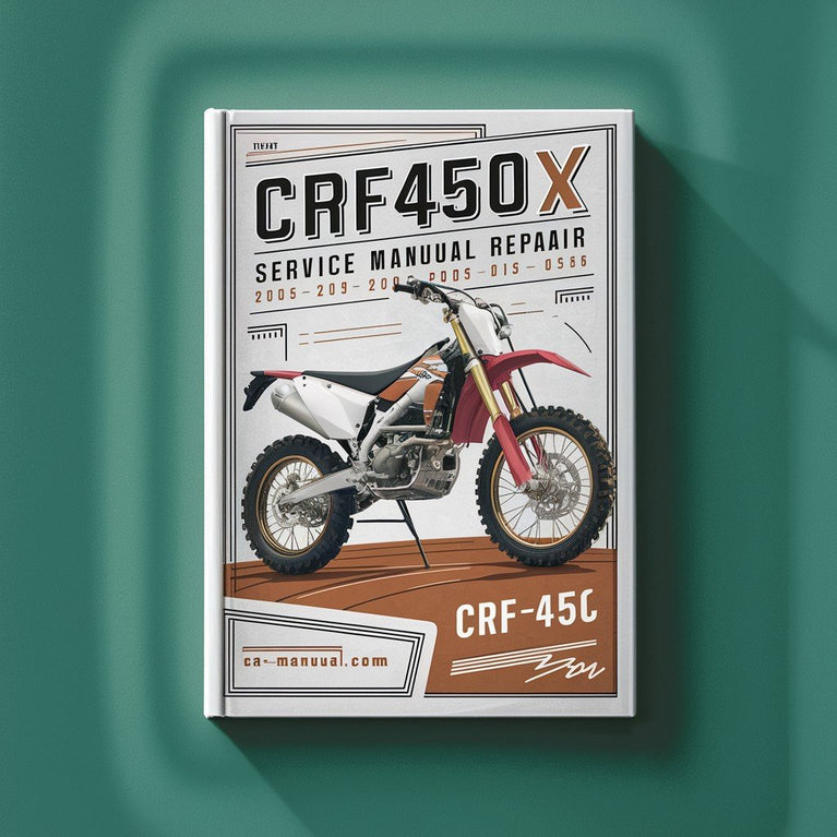 Manual de servicio de la CRF450X Reparación 2005-2013 CRF450