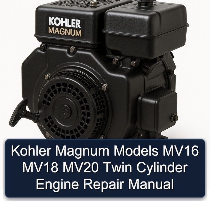Kohler Magnum Models MV16 MV18 MV20 Twin Cylinder Engine Repair Manual