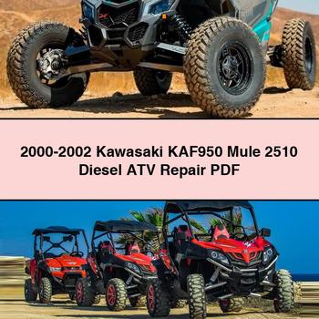2000-2002 Kawasaki KAF950 Mule 2510 Diesel ATV Repair