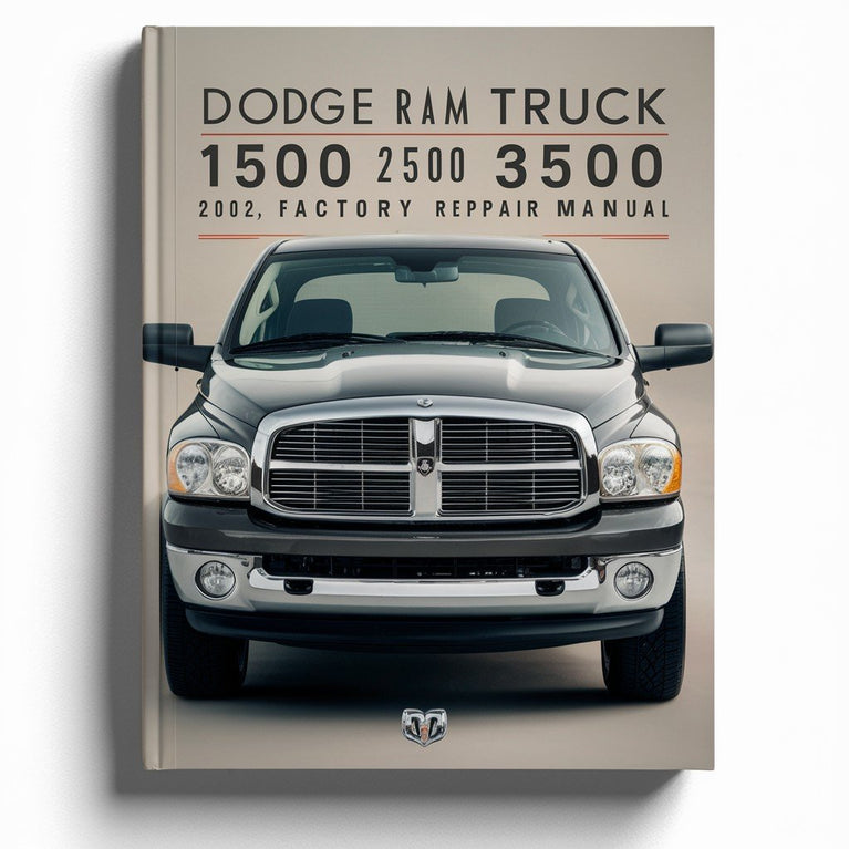 Manual de reparación de fábrica de la camioneta Dodge Ram 1500 2500 3500 2002