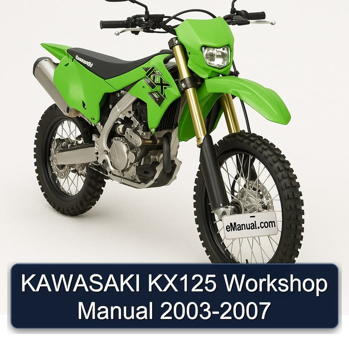 KAWASAKI KX125 Workshop Manual 2003-2007