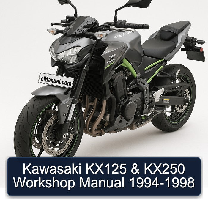 Kawasaki KX125 & KX250 Workshop Manual 1994-1998