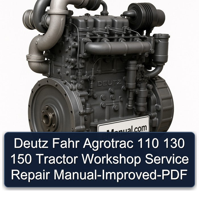 Deutz Fahr Agrotrac 110 130 150 Tractor Workshop Service Repair Manual-Improved-PDF