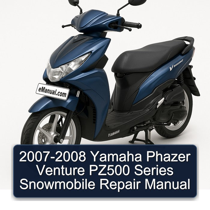 2007-2008 Yamaha Phazer Venture PZ500 Series Snowmobile Repair Manual