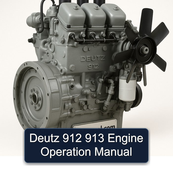 Deutz 912 913 Engine Operation Manual