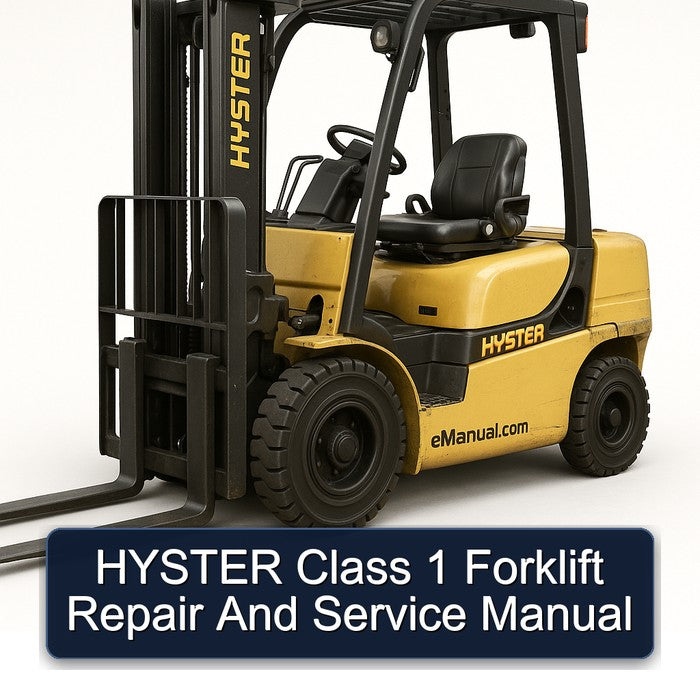 HYSTER Class 1 Forklift Repair And Service Manual