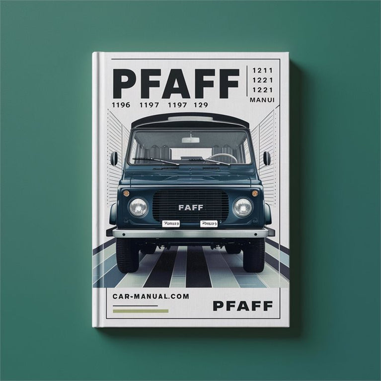 PFAFF 1196 1197 1199 1211 1214 1221 1222 Manual PDF