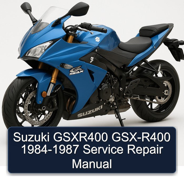 Suzuki GSXR400 GSX-R400 1984-1987 Service Repair Manual