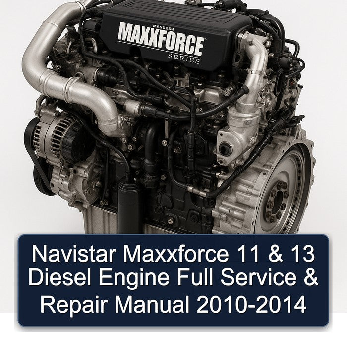 Navistar Maxxforce 11 & 13 Diesel Engine Full Service & Repair Manual 2010-2014
