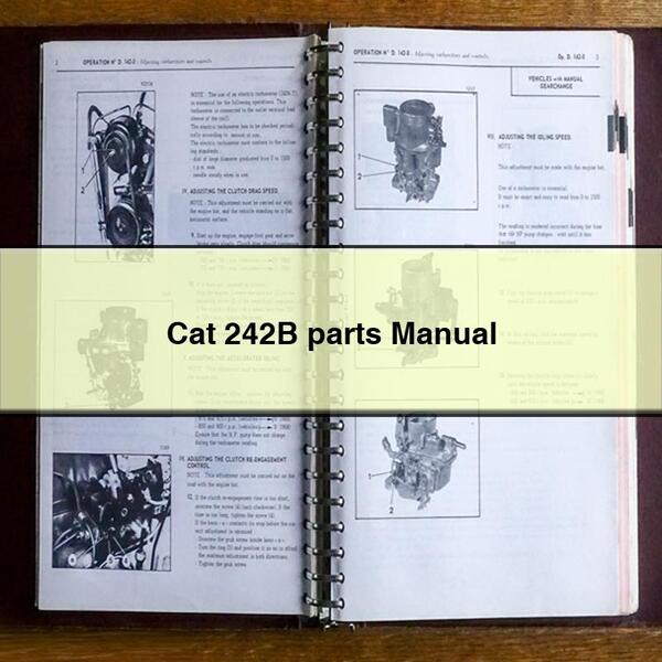 Cat 242B parts Manual
